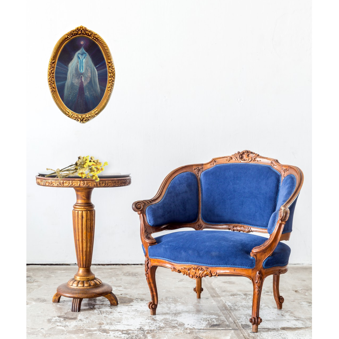 El señor llama butaca azul-1